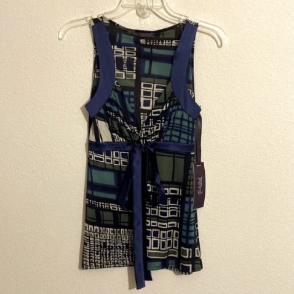 HALE BOB Scoop Neck Sleeveless Blouse Women’s Size XXS